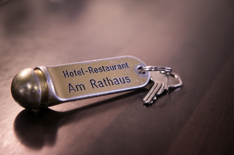Schluesselanhaenger des Hotel-Restaurant Am Rathaus